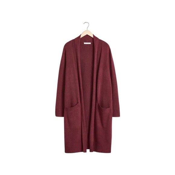Addition Elle Plus Size Longline Cardigan Sweater Plus Size 1X Wine Color New - Picture 1 of 4